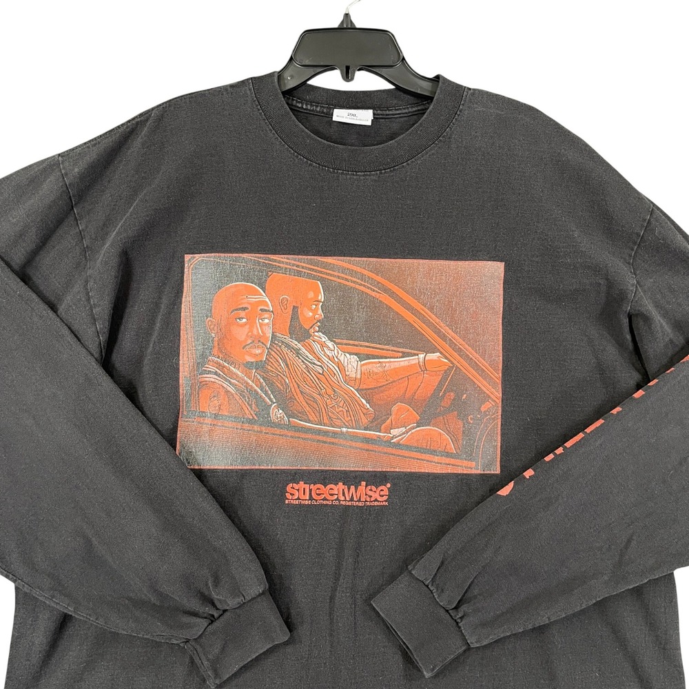 Vintage Y2K Streetwise Tupac Suge Knight Shirt Mens 2XL Graphic Tee Streetwear